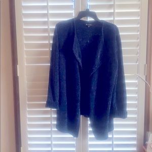 3 Sisters Blue Chenille cardigan